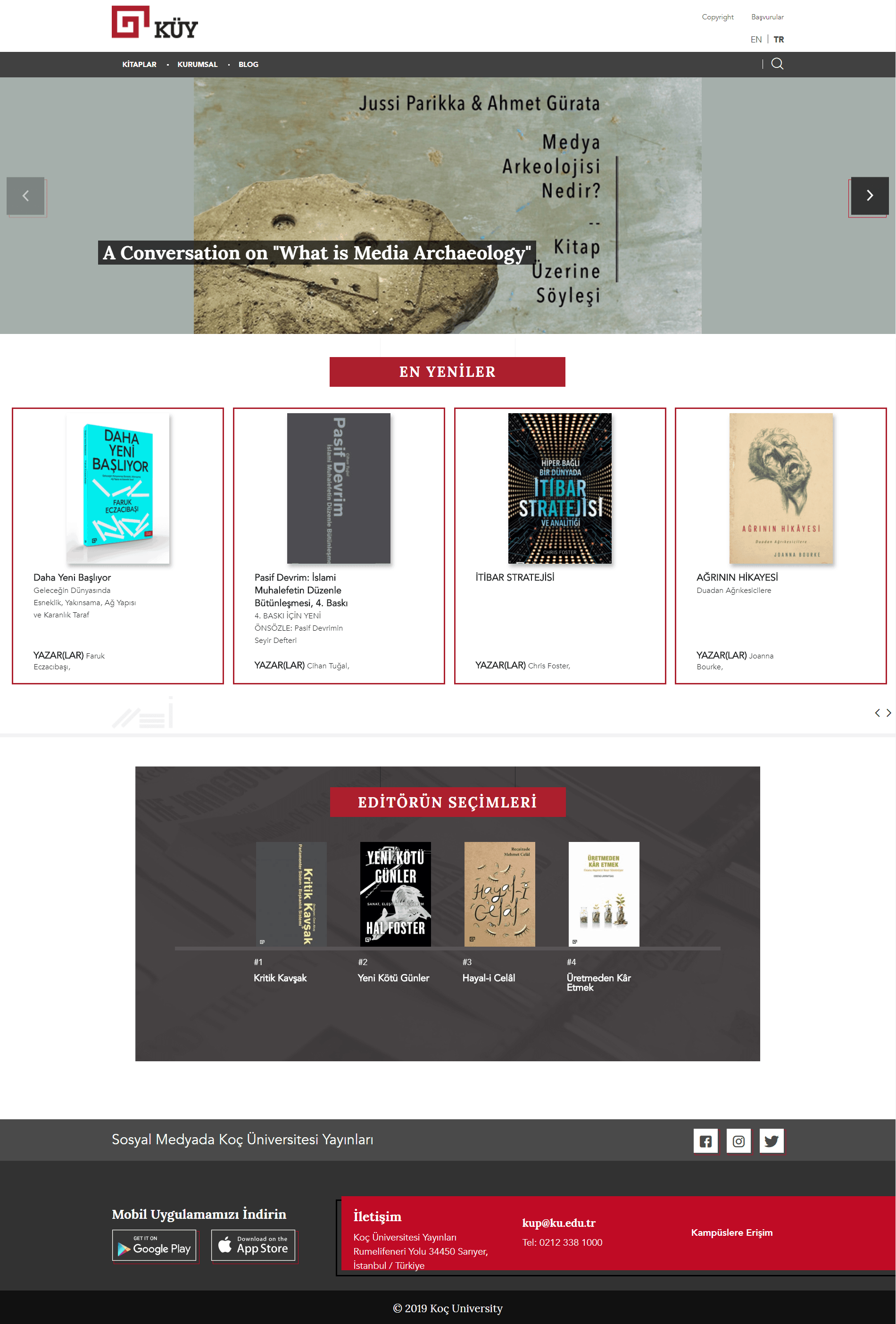 Koç University Press Web Site Project